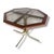 Mid-Century Modern Italian Dining Table in Smoked Glass and Teak For Sale - Image 6 of 7