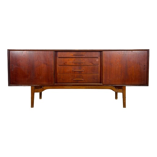 Vintage Scandinavian Teak Sideboard with Drawers, 1960s For Sale