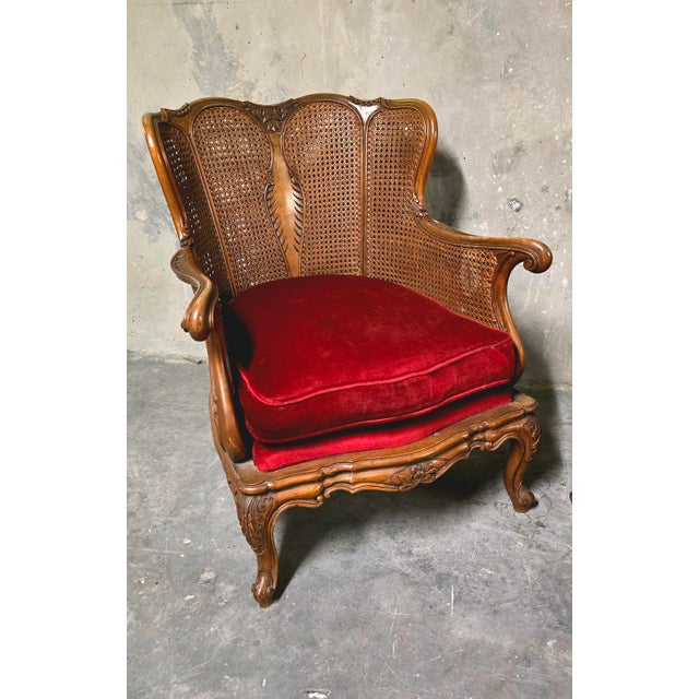 Louis XV Style Armchairs in Wood and Rattan, 1890s, Set of 2 For Sale - Image 9 of 16