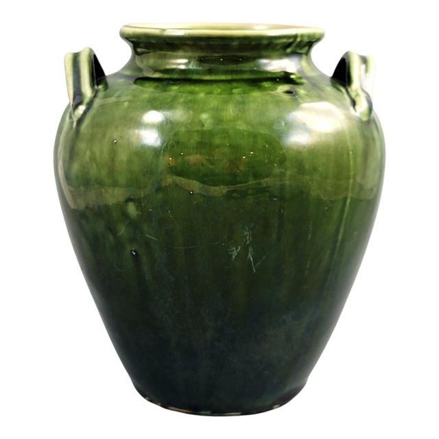 Southern French Handmade Green Glazed Terracotta Confit Jar, 1870-1890 For Sale - Image 4 of 12