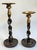 Pair of brass and bronze barley twist candle holders attributed tho Maitland-Smith. Late 20th century. Wonderful heft....