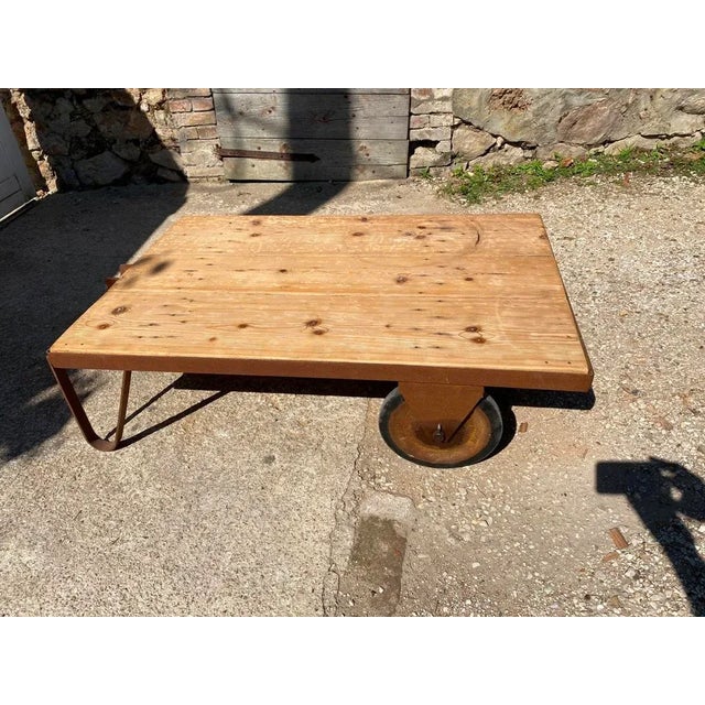 Vintage Industrial Coffee Table, 1950 For Sale - Image 12 of 12