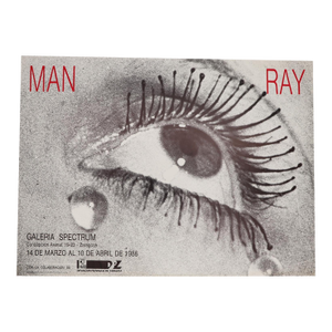 Man Ray Exhibition in Galeria Spectrum Zaragoza, 1986, Poster and Brochure - Set of 2
