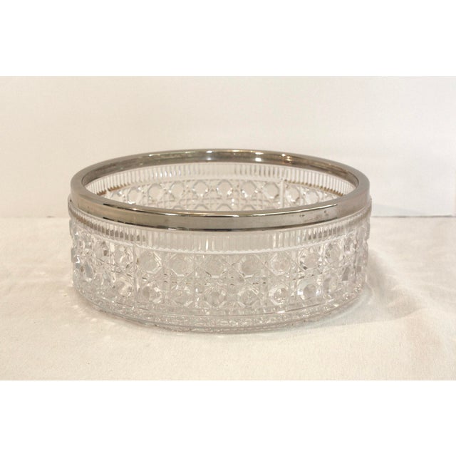English CutGlass and Silver Trifle Bowl Chairish
