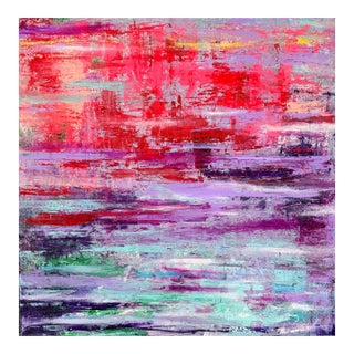 Colorful Abstract Painting "Luminosity" by Arlene Carr For Sale