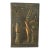 Vintage Egyptian Iconography Brass & Copper Relief Wall Art God of Fertility 11" For Sale