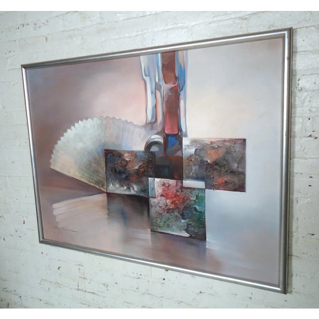 Abstract Late 20th Century Modern Abstract Painting For Sale - Image 3 of 11