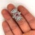 Late 20th Century Late 20th Century Gia Certified Pink Sapphire and Diamond Vintage 18k Gold Vertical Ring Size 8.5 For Sale - Image 5 of 7