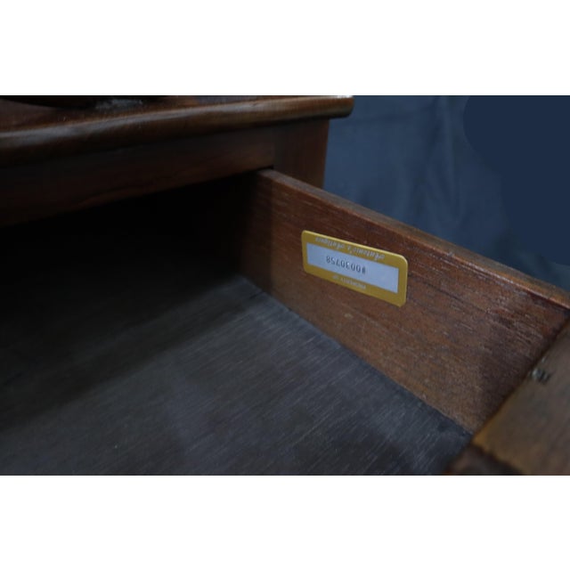 Late 19th Century Victorian Mahogany Canterbury Magazine Rack With Drawer on Original Casters For Sale - Image 5 of 13