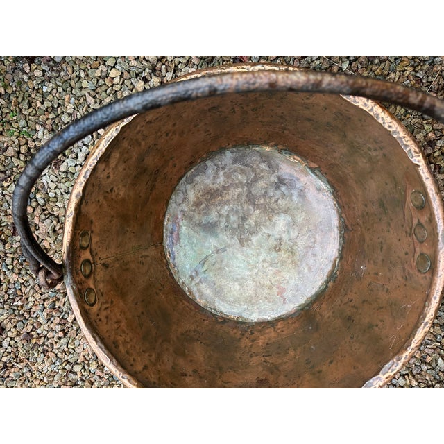 21" Copper Cauldron Pot For Sale - Image 10 of 12