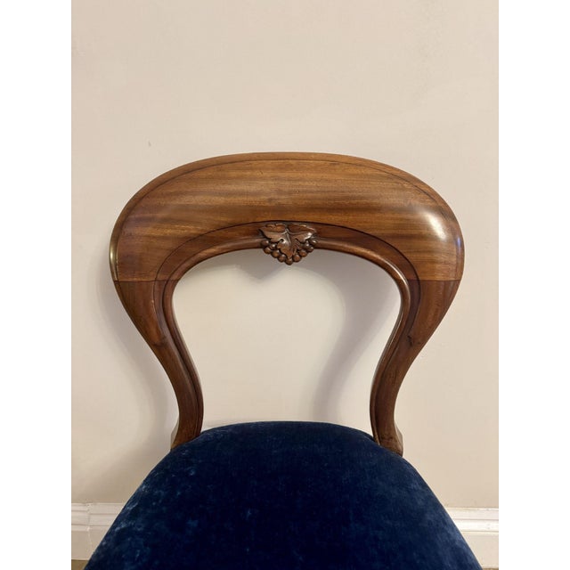 Late 19th Century Antique Victorian Mahogany Dining Chairs, 1880, Set of 4 For Sale - Image 5 of 10