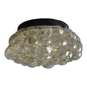 Petite 1960s Helena Tynell Bubble Glass Flush Mount for Limburg