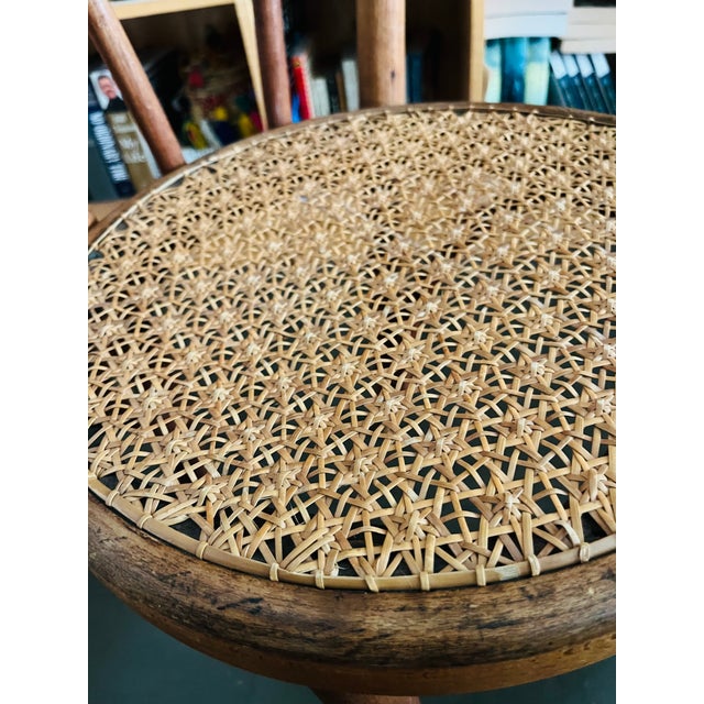 Vintage Bentwood Chair With Ornate Cane Seating Thonet Style For Sale In New York - Image 6 of 7