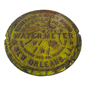 Original 1920s Salvaged Nola Water Meter Cover