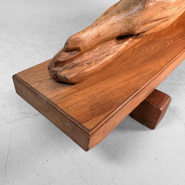 Monumental Japanese Keyaki Wood Sculptural Object, 1950s For Sale - Image 9 of 17