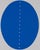Lucio FONTANA (1899-1968) Concetto Spaziale Blu Original screen-printed and perforated poster On thick poster paper 50 x...