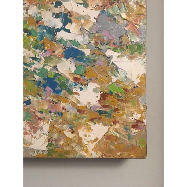 2022 Contemporary Sculptural Abstract Expressionist Oil Painting by Jesus Galvan For Sale - Image 4 of 9