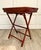 Vintage Faux Bamboo Folding Butler's Tray Table With Woven Cane Tray For Sale In Los Angeles - Image 6 of 14