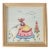 Boho Chic Embroidered Southern Belle Framed Hanging For Sale