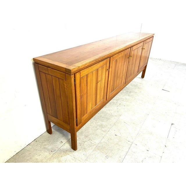 Vintage Oak Sideboard attributed to Van Den Berghe Pauvers, 1970s For Sale - Image 6 of 15