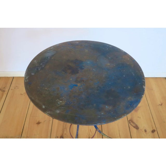 Mid-Century Modern Mid-Century Patinated Iron Bistro, France, 1960s For Sale - Image 3 of 6