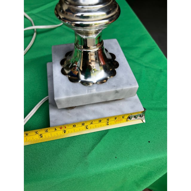 1970s 1970s Italian Marble Base Extending Desk Lamp For Sale - Image 5 of 12