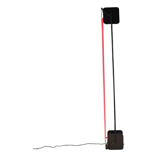 Mid 20th Century Dan Chelsea and Rudi Stern for George Kovacs Mid Century Modern Neon Torchiere Floor Lamp For Sale