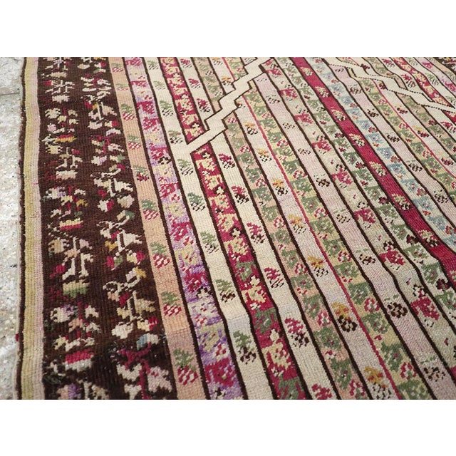 Rustic Galerie Shabab Collection Early 20th Century Tukish Ghiordes Throw Rug For Sale - Image 3 of 8