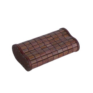 Chinese Huanghuali Rosewood Tile Pillow For Sale