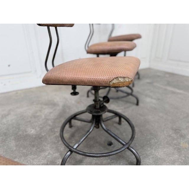 Vintage Flambo Workshop Chairs from Flambo, 1950s, Set of 4 For Sale - Image 6 of 9