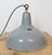 Vintage British Industrial Grey Enamel Factory Pendant Lamp, 1960s For Sale - Image 11 of 18