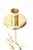 1970s Vintage Fornasetti Style Sun Motif Polished Brass Tall Candlesticks, 1970's For Sale - Image 5 of 11