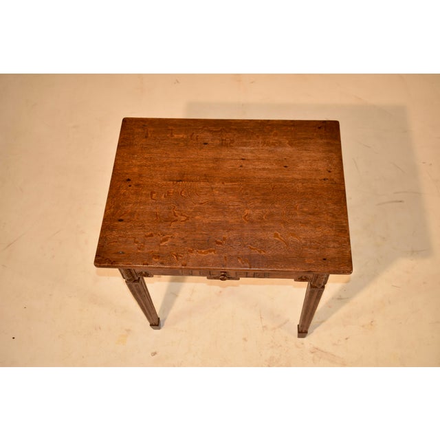 19th Century French Oak Side Table For Sale - Image 11 of 11