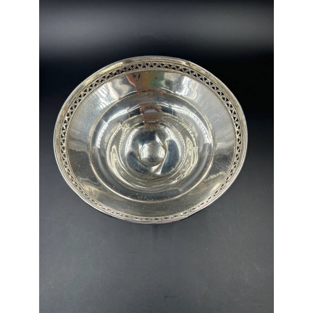 Antique Sterling Silver Compote For Sale - Image 4 of 12