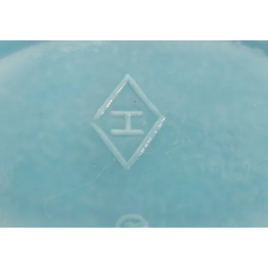 Mid-Century Modern Blue Slag Glass Chicken Hen on Nest Small Covered Dish For Sale - Image 3 of 12