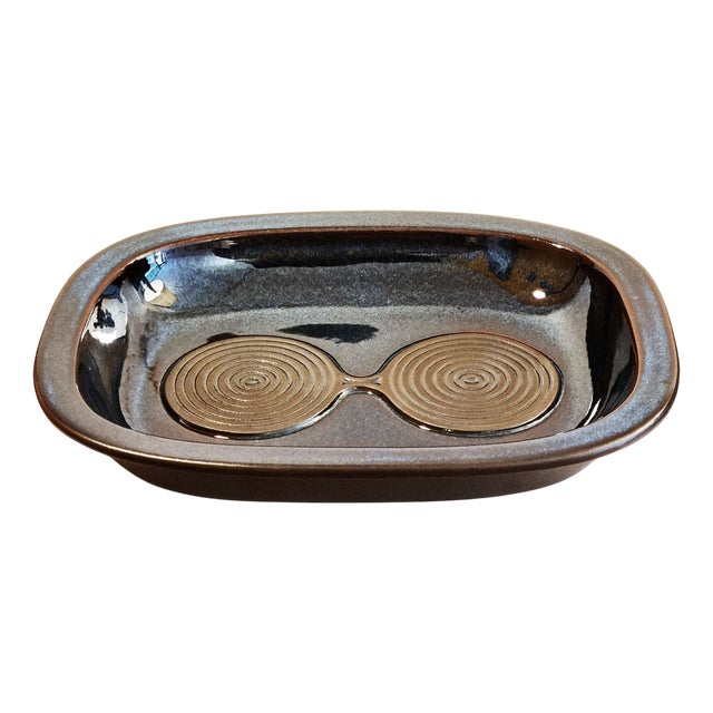 Stoneware Dish by Einar Johansen for Søholm Stentoj, Denmark, 1960s For Sale