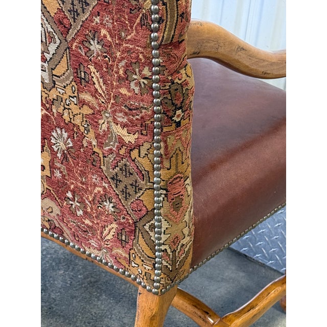 Late 20th Century Spanish Colonial/ Southwestern Dining Chairs - Set of 6 For Sale - Image 9 of 12