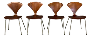 1960s Norman Cherner Plycraft Attributed Dining Chairs - Set of 4