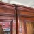 French Late 19th Century Mahogany Three-Door Glass Bookcase With Original Glass & Keys For Sale - Image 9 of 16