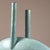 Vintage Japanese Modernist Turquoise Double Stem Ikebana Ceramic Vessel, Signed For Sale - Image 9 of 11