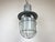 Gray Large Industrial Cast Aluminium Cage Pendant Light, 1960s For Sale - Image 8 of 16