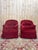 Red Napoleon III Style Burgundy Velvet Toadstool Lounge Chairs, 1890s, Set of 2 For Sale - Image 8 of 8
