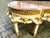 Mid-20c French Louis XVI Cream Gilt Marble Coffee Table For Sale - Image 13 of 17