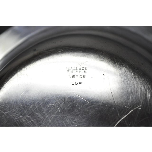 Vintage Wallace N6706 Silver Plated Large Oval 15" Covered Serving Dish For Sale - Image 15 of 16