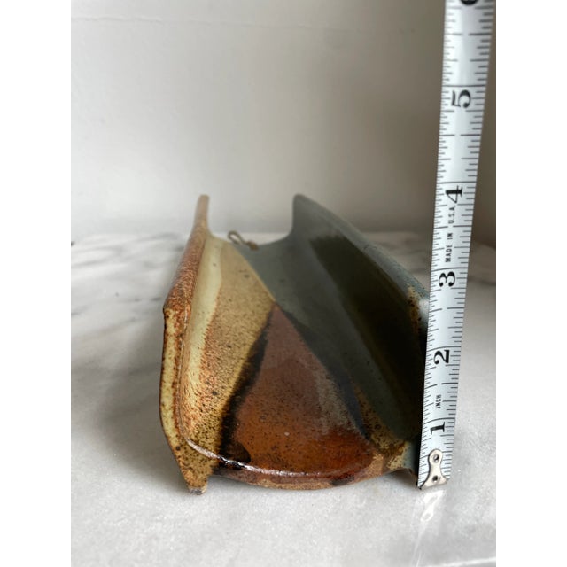 Blue Mid 20th Century Studio Ceramic Baguette Bread Form For Sale - Image 8 of 8