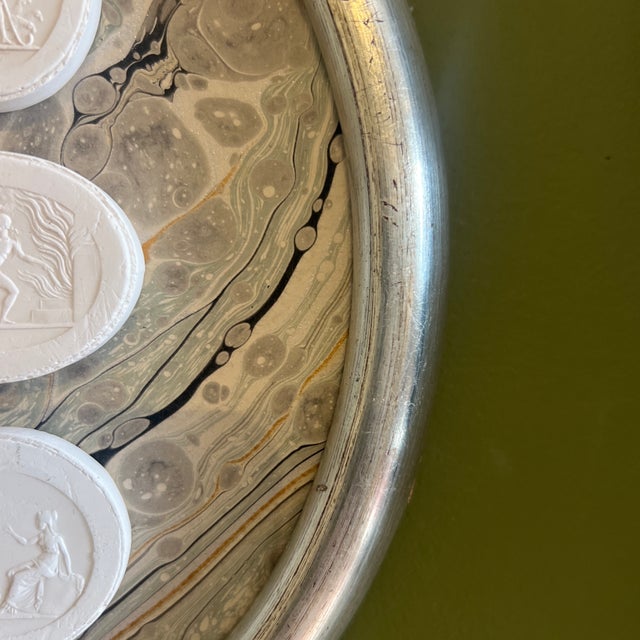 Neoclassical Grand Tour Style Framed Plaster Intaglios For Sale - Image 4 of 5