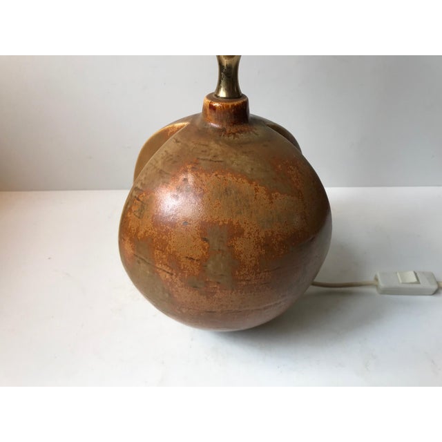 Vintage Danish Ceramic Table Lamp by Heico Nietzsche for Søholm, 1970s For Sale - Image 11 of 13