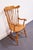 American Ethan Allen Heirloom Nutmeg Maple Colonial Early American Fiddleback Duxbury Dining Arm Chair 10-6072a For Sale - Image 3 of 10