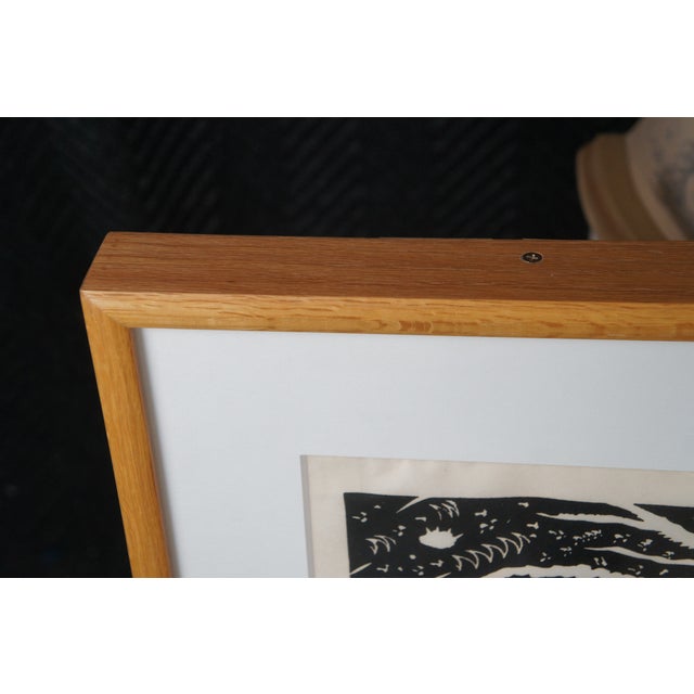 1990s James Surls 'He He He' Expressionist Linocut Print Printers Proof Modernism 56" For Sale - Image 13 of 15