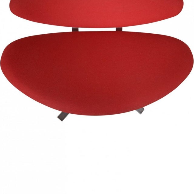 Corona Chair in Red Fabric by Erik Jørgensen, 2000s For Sale - Image 6 of 16